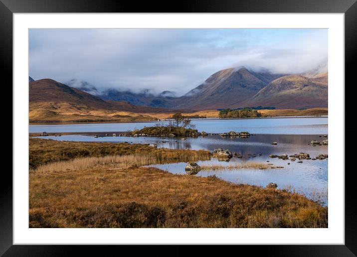 Rannoch Moor in Autumn Framed Mounted Print by Miles Gray