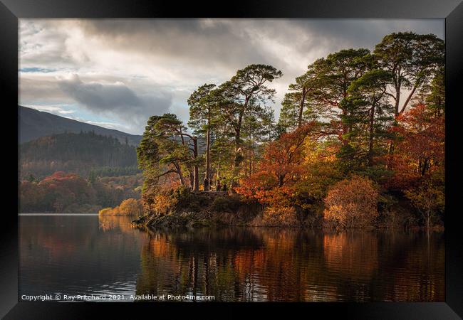 Autumn's Embrace at Friars Crag Framed Print by Ray Pritchard