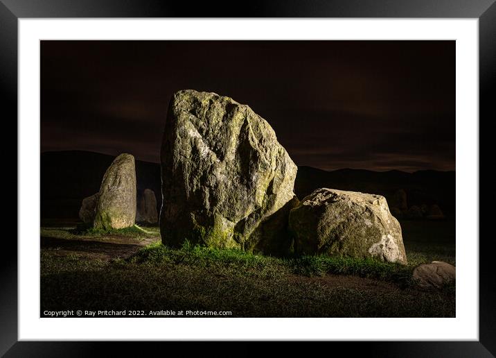 Castlerigg Stones Framed Mounted Print by Ray Pritchard