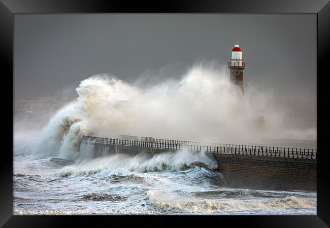 Storm at Roker Framed Print by Ray Pritchard