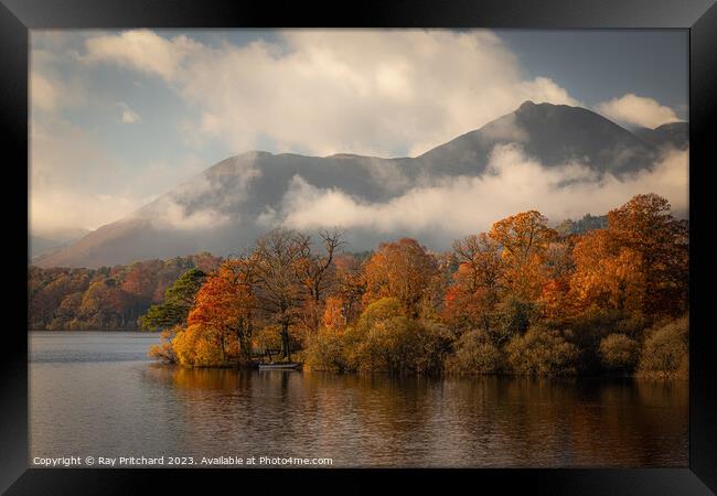 Autumn on Derwent Water  Framed Print by Ray Pritchard