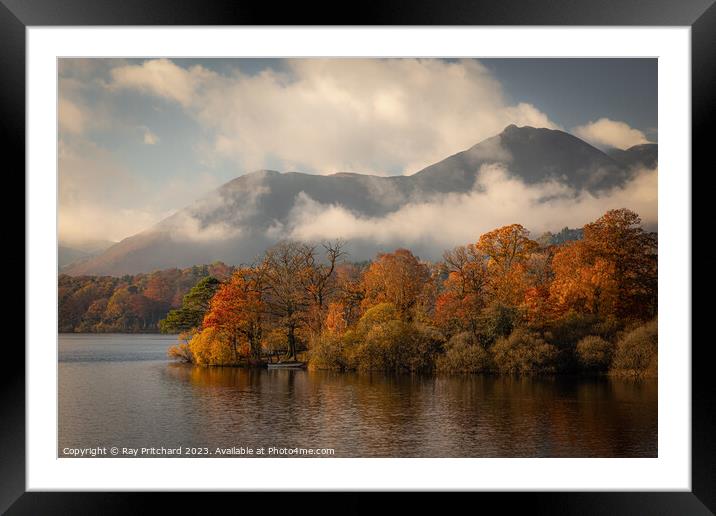 Autumn on Derwent Water  Framed Mounted Print by Ray Pritchard