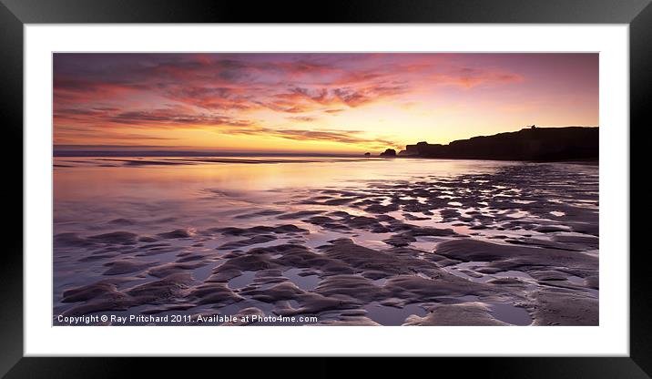 South Shields Beach Framed Mounted Print by Ray Pritchard