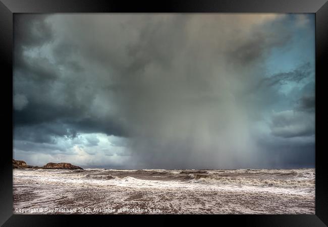 HDR Snow Shower Framed Print by Ray Pritchard