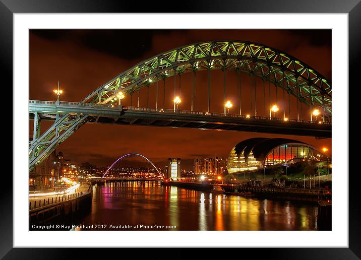 Evening On The Tyne Framed Mounted Print by Ray Pritchard