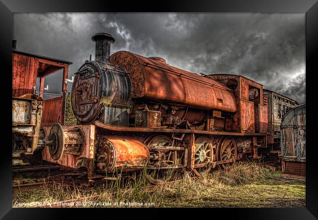 HDR Old Steam Train Framed Print by Ray Pritchard