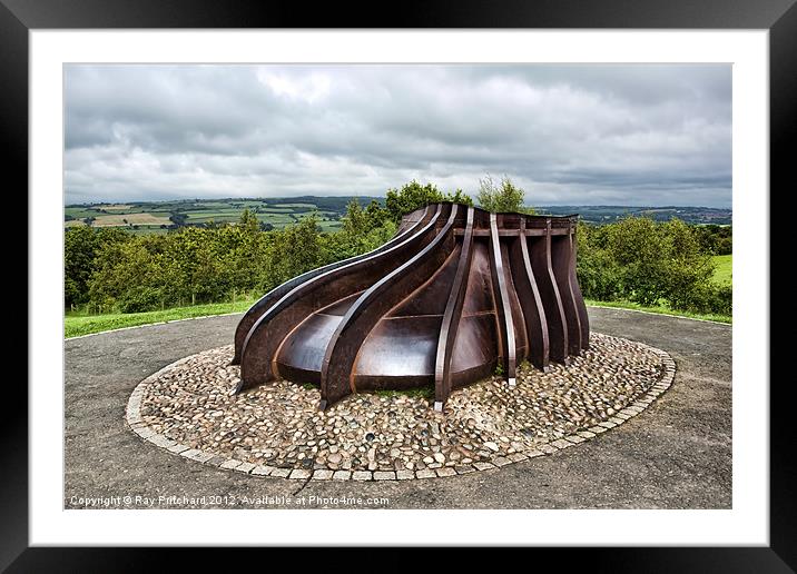 Angel Of The North NICKED Framed Mounted Print by Ray Pritchard