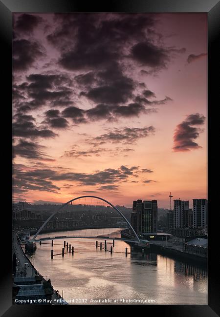 Newcastle View Framed Print by Ray Pritchard