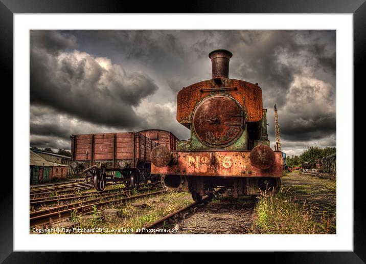 No 6 at Tanfield Railway Framed Mounted Print by Ray Pritchard