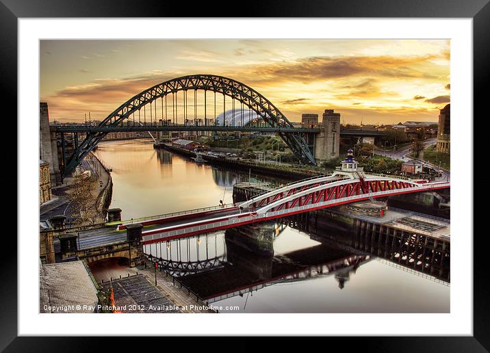 Early Morning in Newcastle Framed Mounted Print by Ray Pritchard