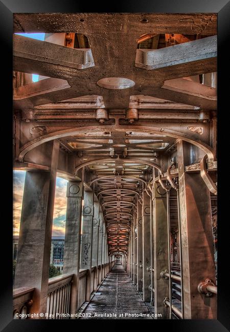 HDR High Level Bridge Framed Print by Ray Pritchard