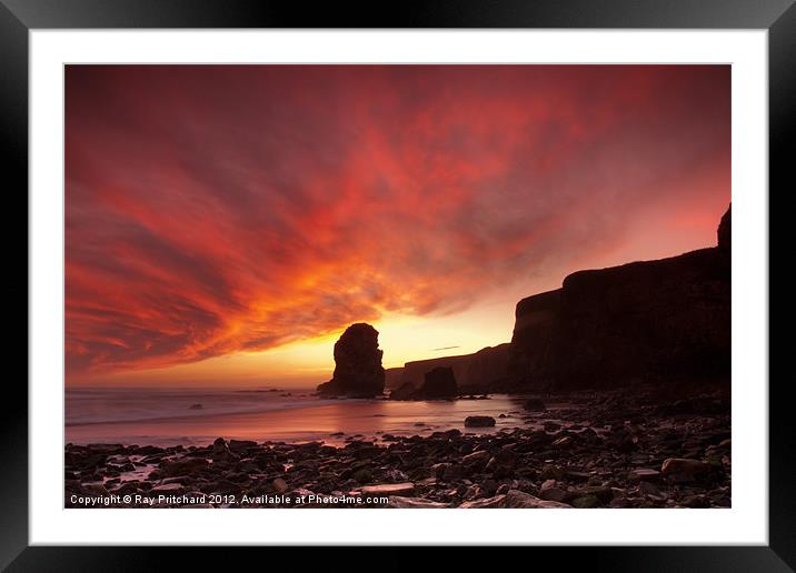 Sunrise at Marsden Bay Framed Mounted Print by Ray Pritchard
