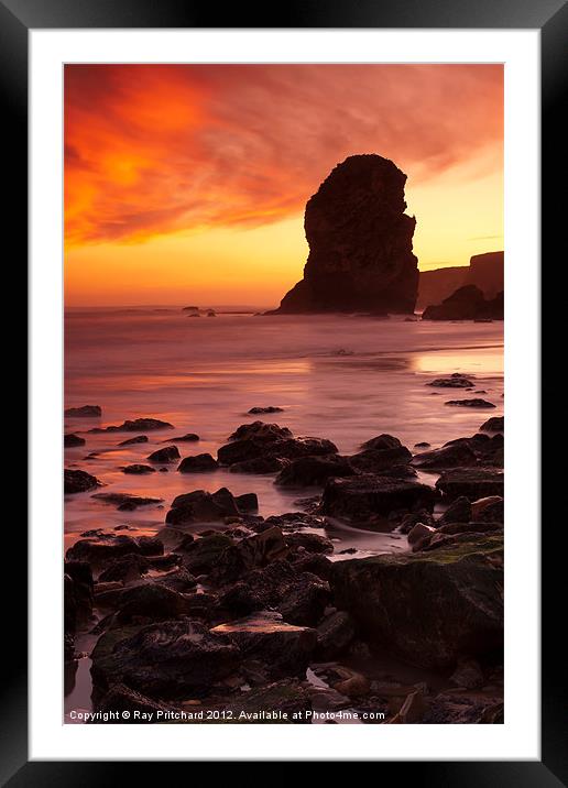 Marsden Bay Framed Mounted Print by Ray Pritchard
