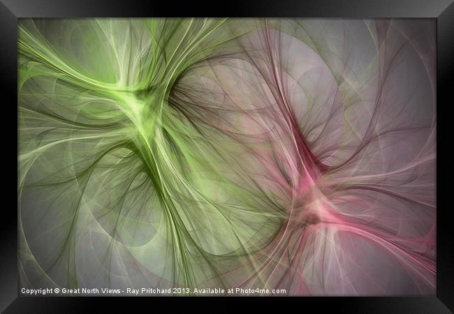 Fractal Flames Framed Print by Ray Pritchard