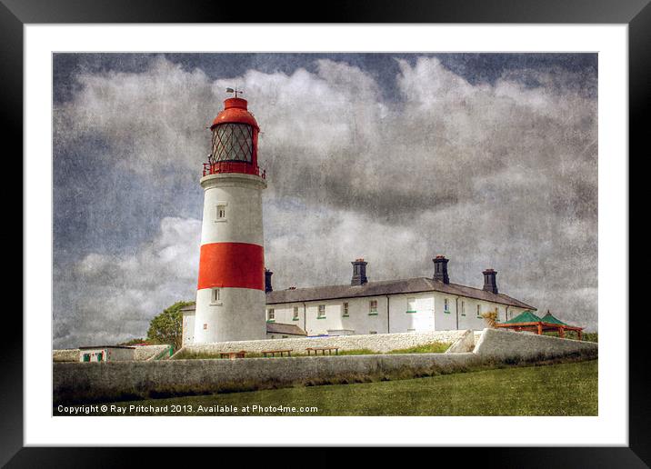 Souter Lighthouse Framed Mounted Print by Ray Pritchard