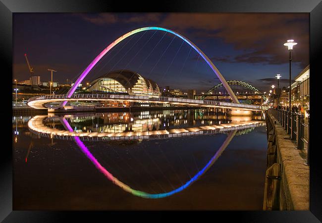 Millennium Bridge Framed Print by Ray Pritchard