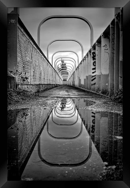 Derwent Foot Bridge Framed Print by Ray Pritchard