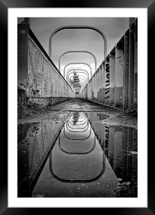 Derwent Foot Bridge Framed Mounted Print by Ray Pritchard