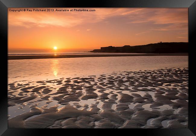 Sunrise on the Beach Framed Print by Ray Pritchard