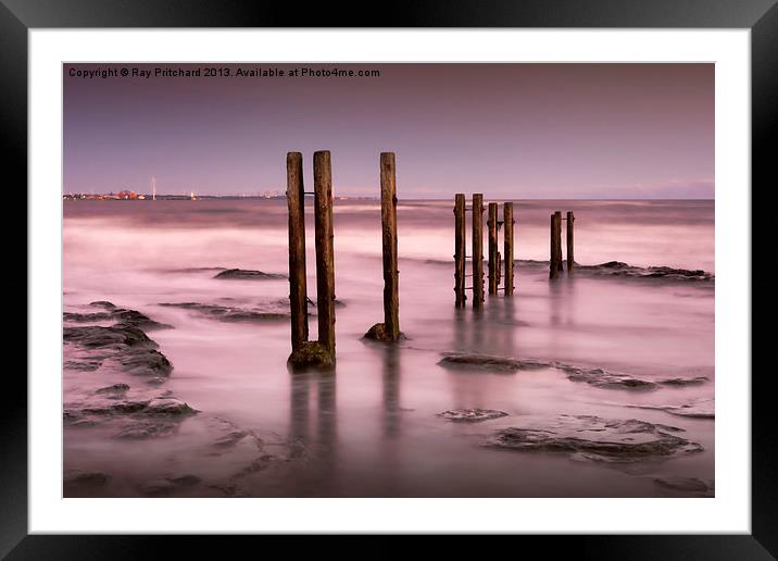 Old Wooden Posts Framed Mounted Print by Ray Pritchard