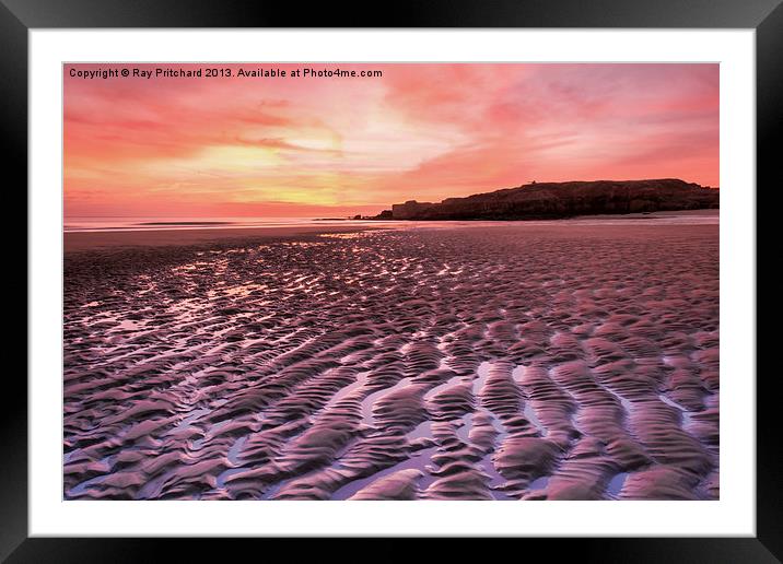 South Shields Sunrise Framed Mounted Print by Ray Pritchard