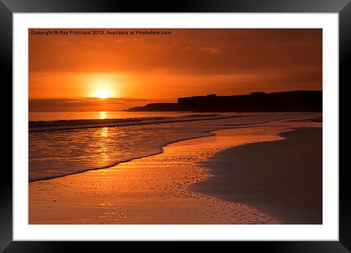 Sunrise Framed Mounted Print by Ray Pritchard