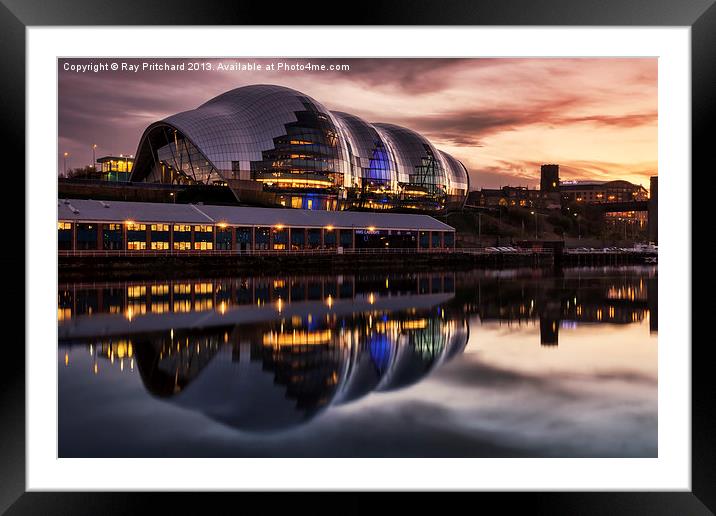 The Sage in Gateshead Framed Mounted Print by Ray Pritchard