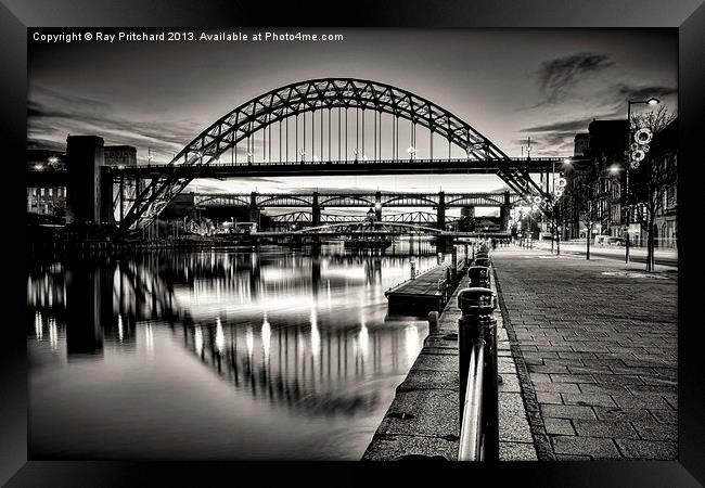 Tyne Bridges Framed Print by Ray Pritchard