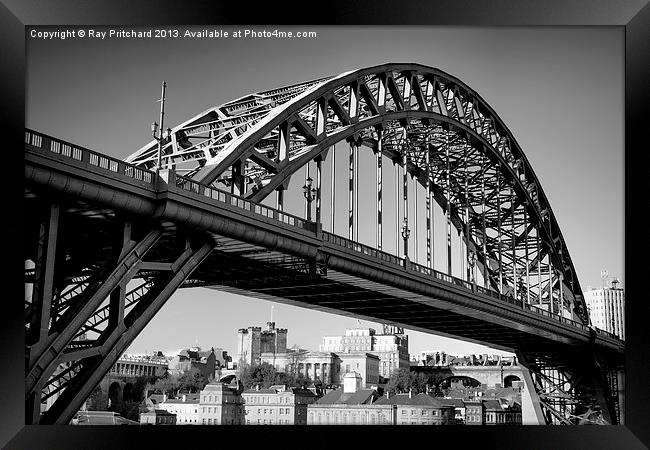 Tyne Bridge Over Newcastle Framed Print by Ray Pritchard
