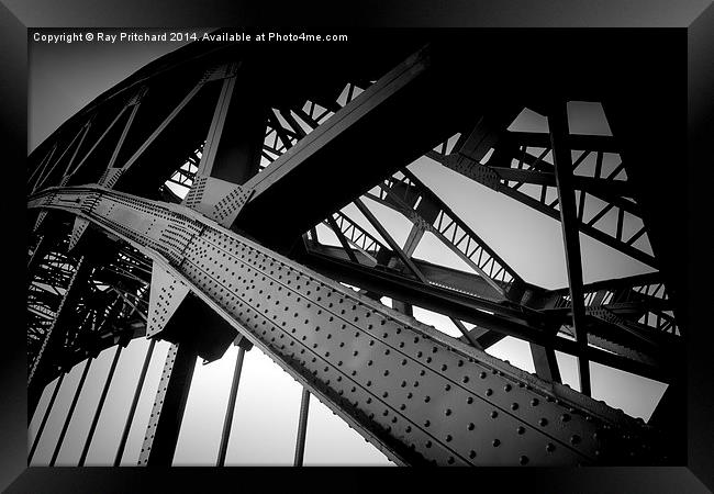 Tyne Bridge Arch Framed Print by Ray Pritchard