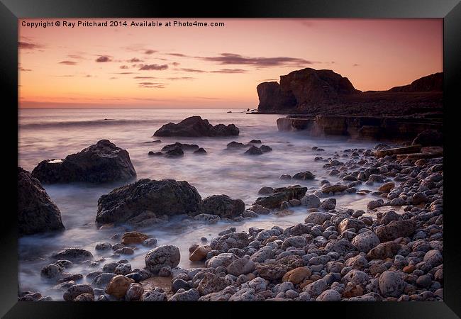 Target Rock Sunrise Framed Print by Ray Pritchard