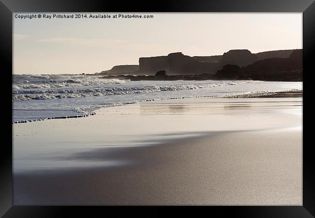 South Shields Beach Framed Print by Ray Pritchard