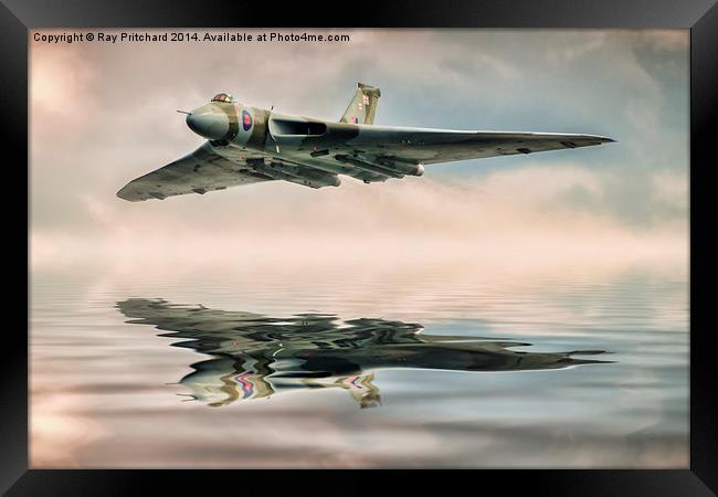 Vulcan Bomber Artwork Framed Print by Ray Pritchard