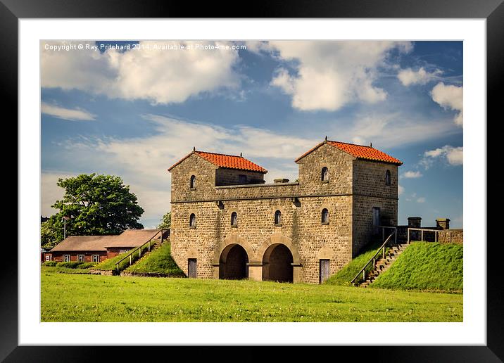 Arbeia Roman Fort Framed Mounted Print by Ray Pritchard