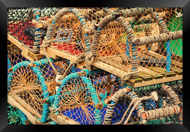 Lobster Pots Framed Print by Ray Pritchard
