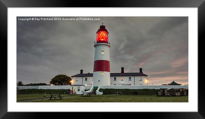 Souter Lighthouse Framed Mounted Print by Ray Pritchard