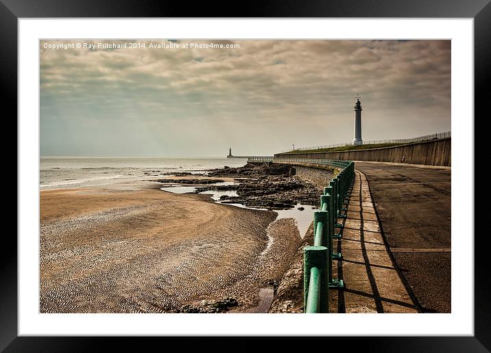 Walk Along Roker Seafront Framed Mounted Print by Ray Pritchard