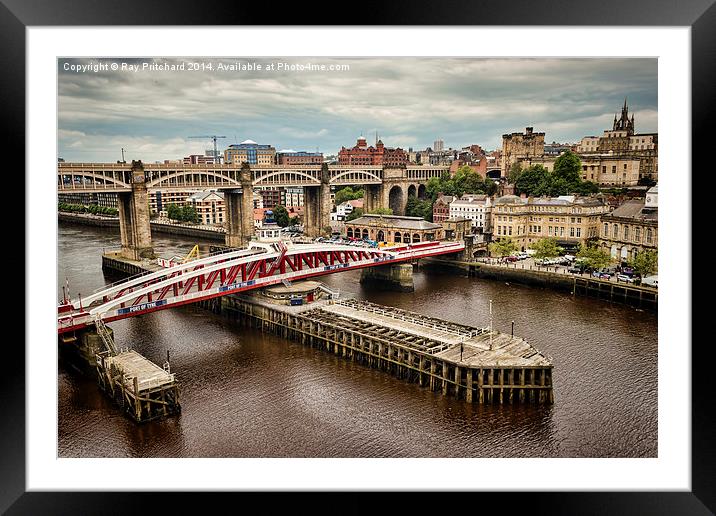 View Of Newcastle Framed Mounted Print by Ray Pritchard