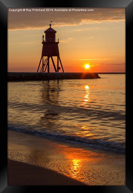  South Shields Sunrise Framed Print by Ray Pritchard