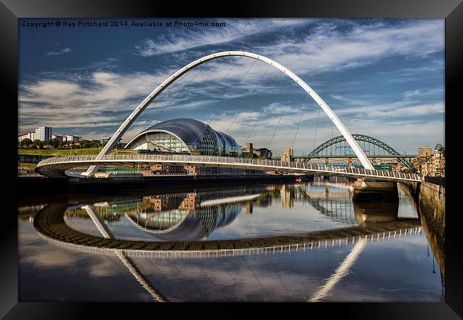  Millennium Bridge Framed Print by Ray Pritchard