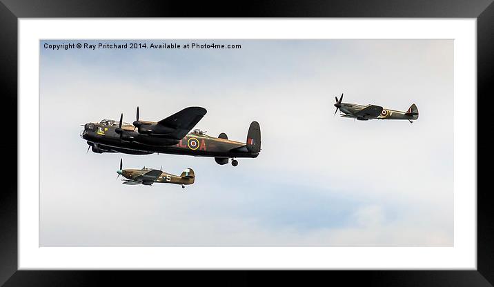  Battle of Britain Memorial Flight Framed Mounted Print by Ray Pritchard