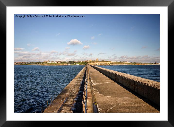 Tynemouth Pier Framed Mounted Print by Ray Pritchard