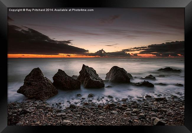  Fallen Sea Stack Framed Print by Ray Pritchard