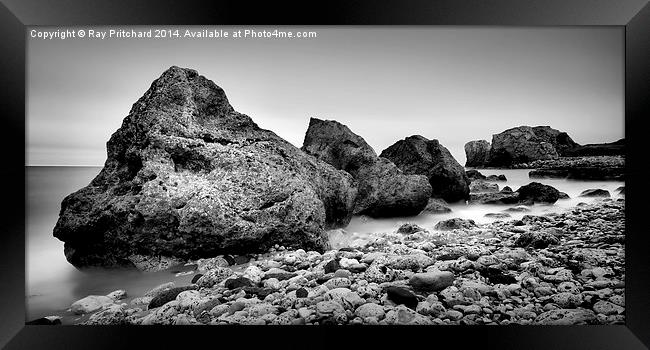  Trow Rocks Framed Print by Ray Pritchard