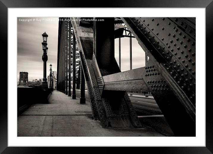 Tyne Bridge Framed Mounted Print by Ray Pritchard