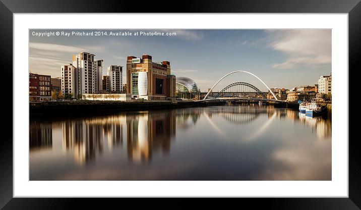  River Tyne View  Framed Mounted Print by Ray Pritchard
