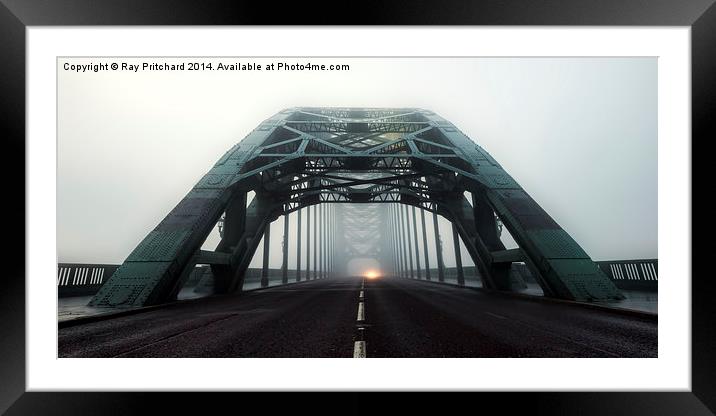 Fog on the Tyne Bridge Framed Mounted Print by Ray Pritchard