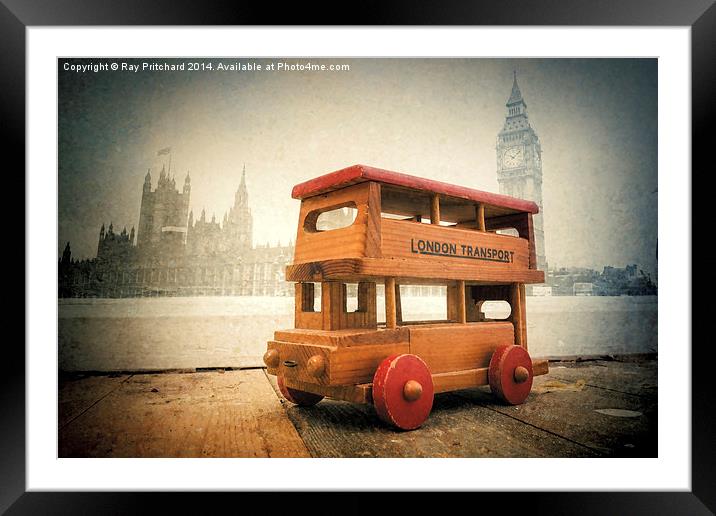  London Bus  Framed Mounted Print by Ray Pritchard