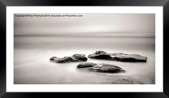  Water and Rocks Framed Mounted Print by Ray Pritchard
