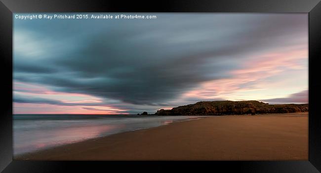  South Shields Beach on New Years Day 2015 Framed Print by Ray Pritchard